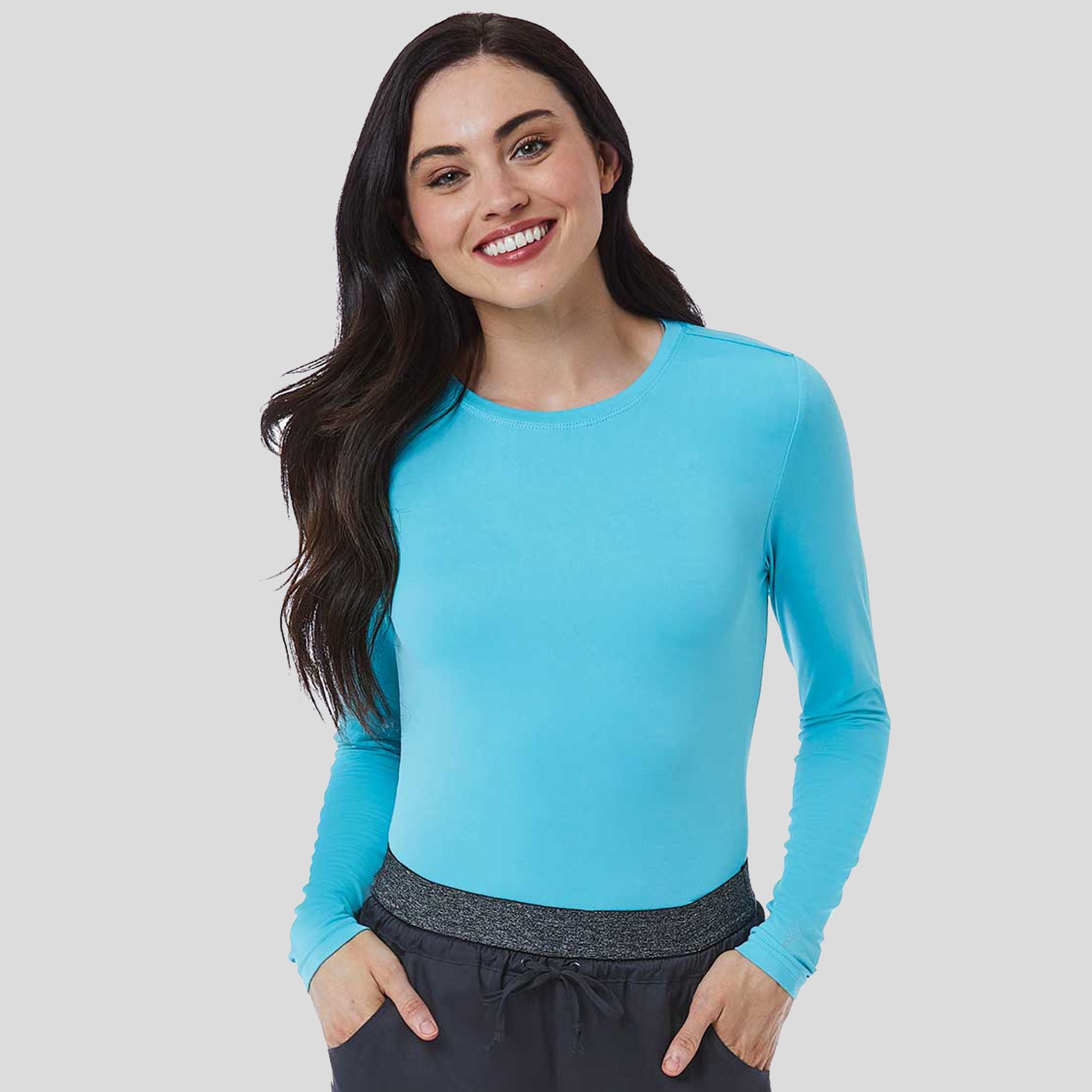Women's Basic Long Sleeve Under Scrub Tee