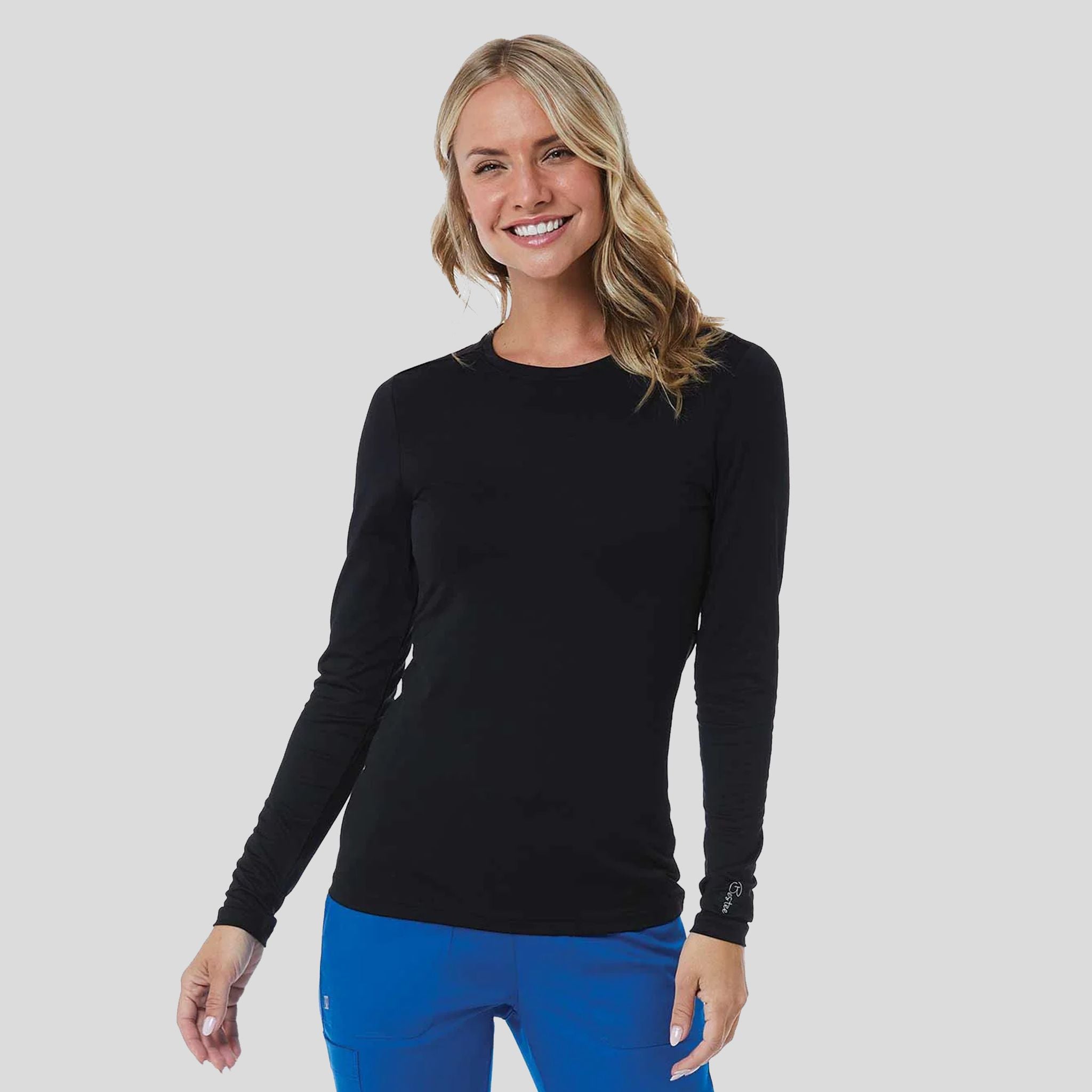 Women's Basic Long Sleeve Under Scrub Tee