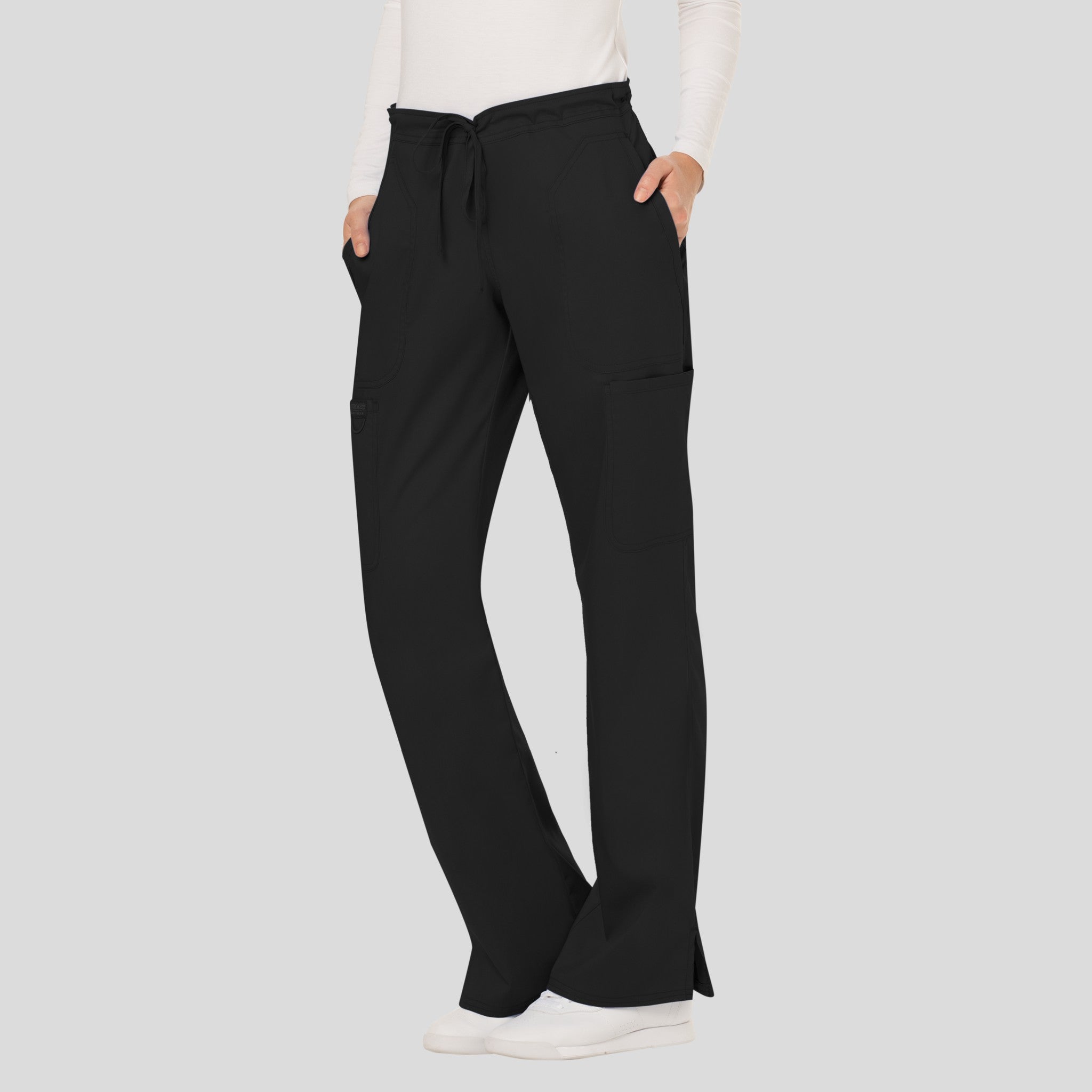 Women's Drawstring Flare Scrub Pant