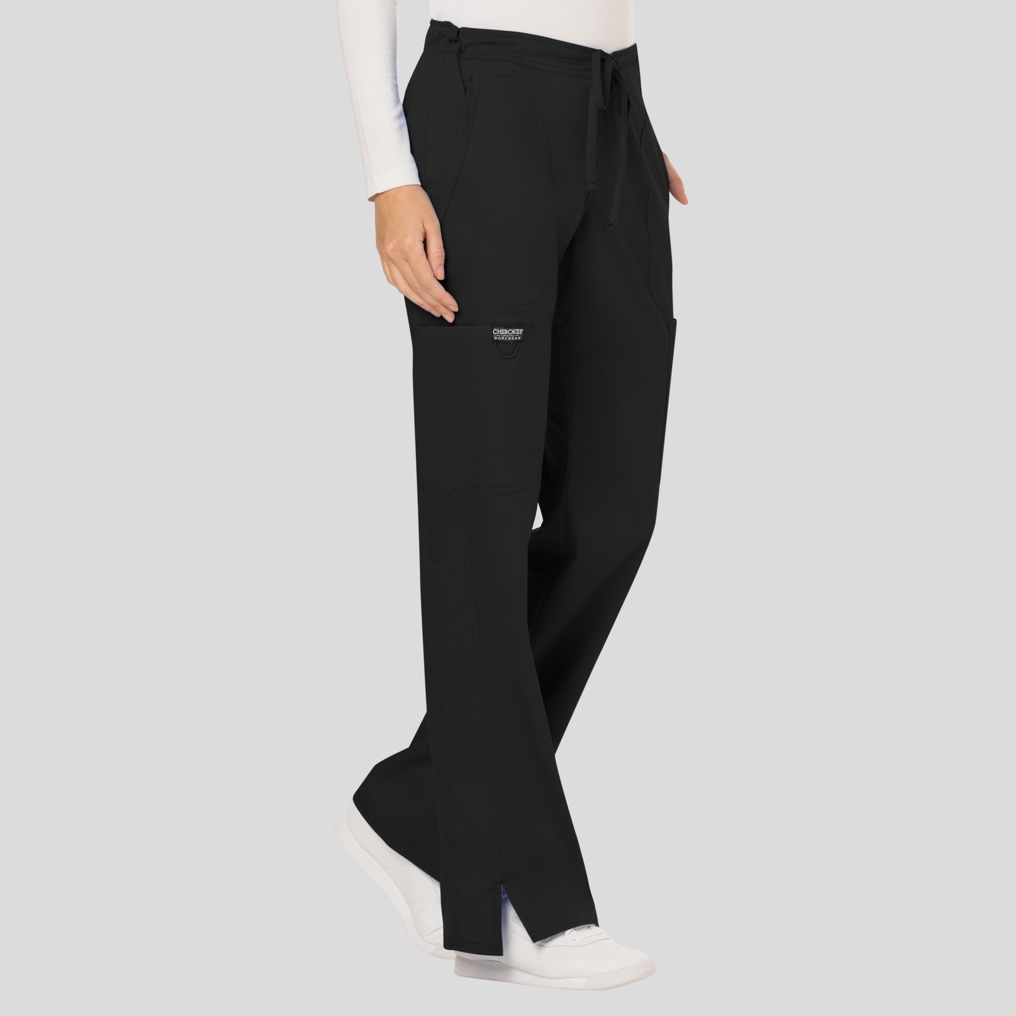 Women's Drawstring Flare Scrub Pant
