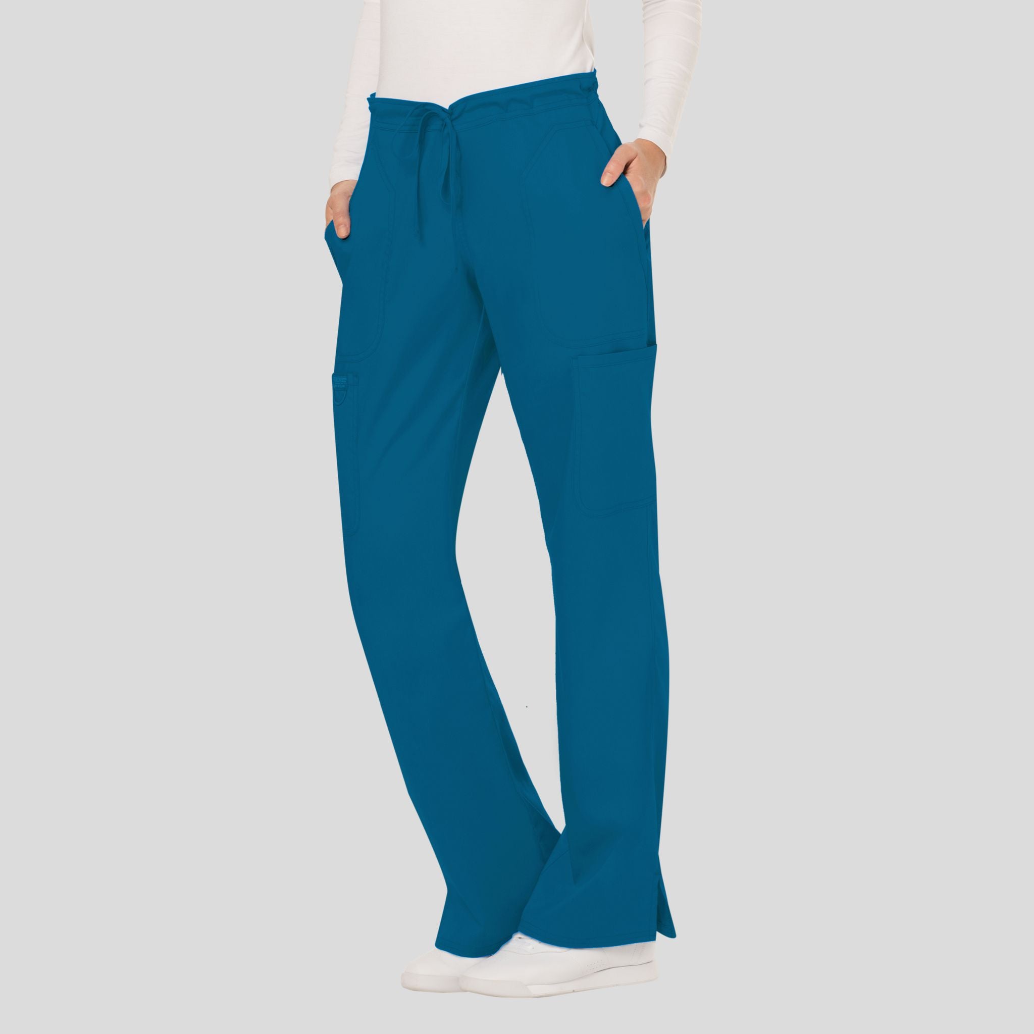 Women's Drawstring Flare Scrub Pant