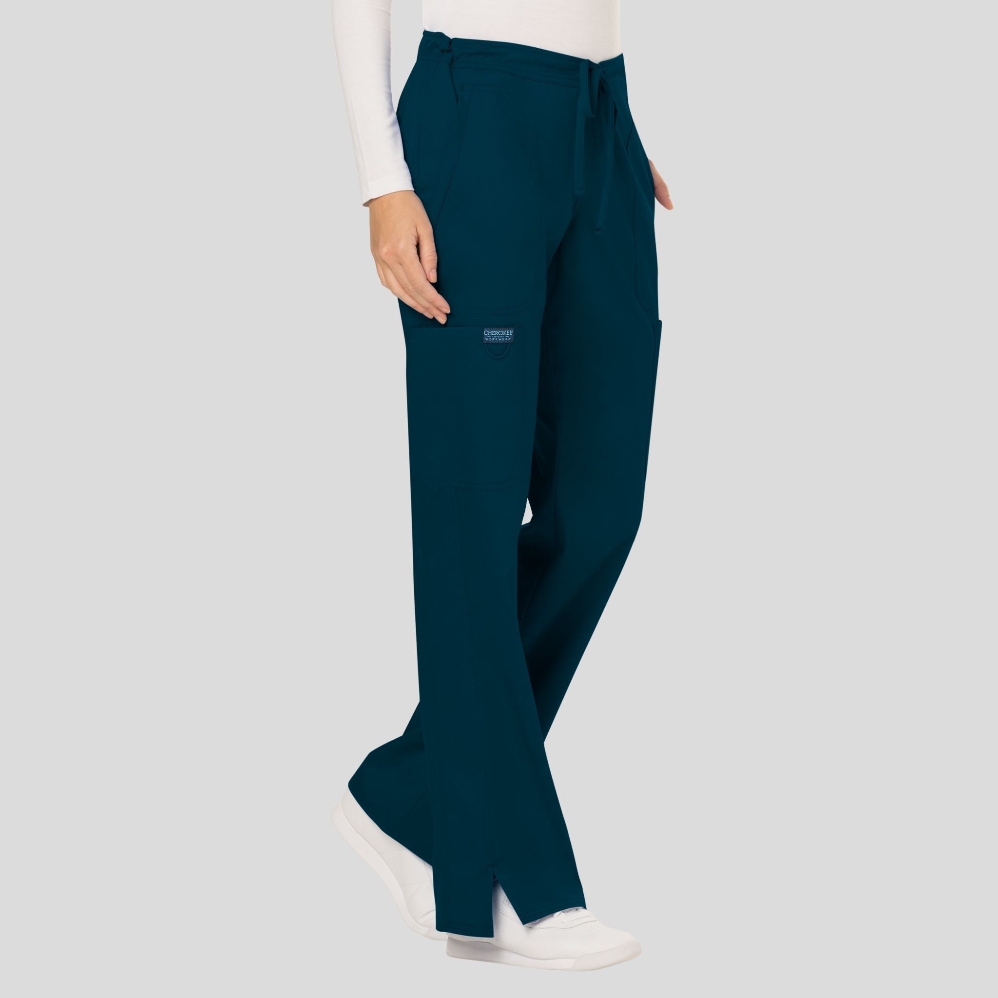 Women's Drawstring Flare Scrub Pant