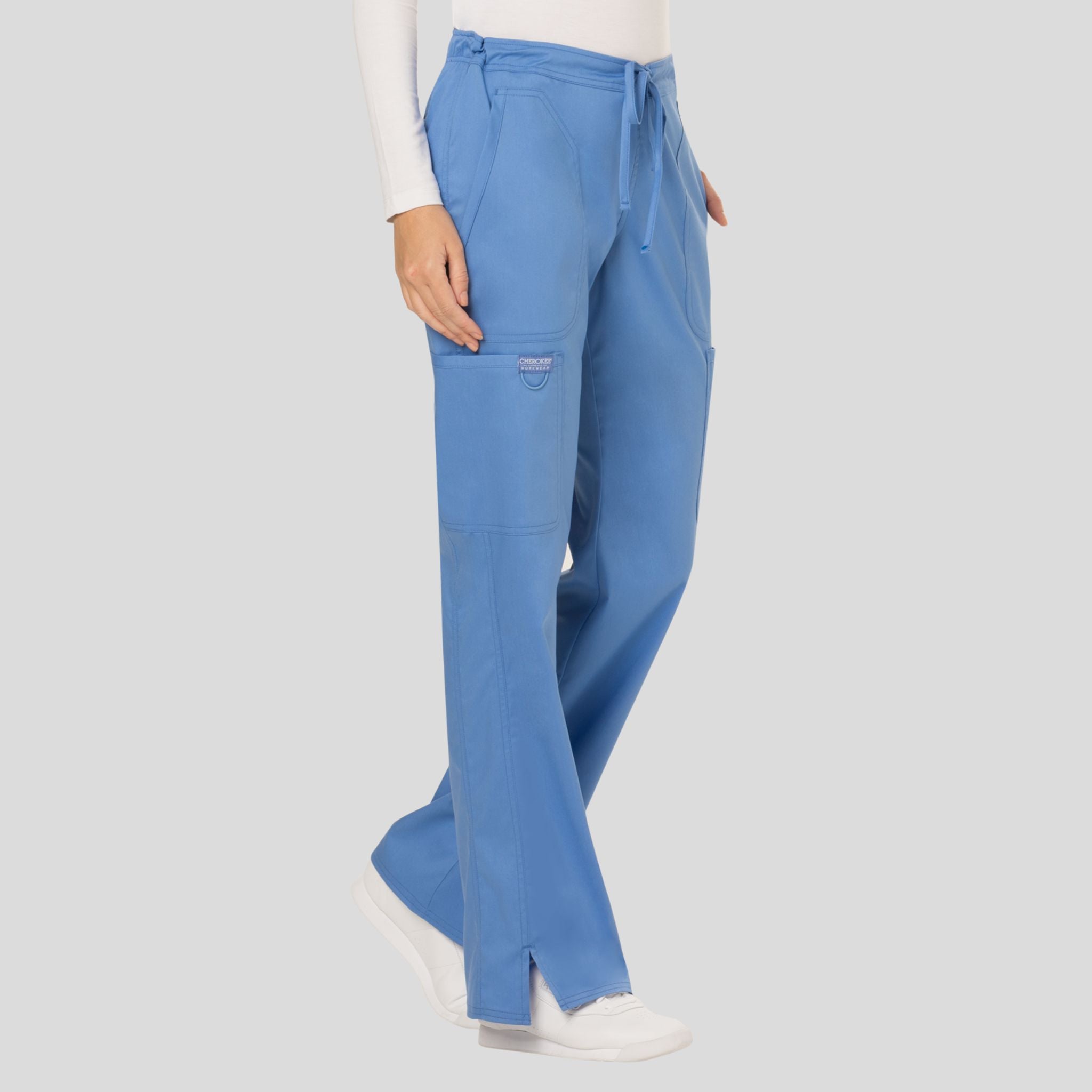 Women's Drawstring Flare Scrub Pant