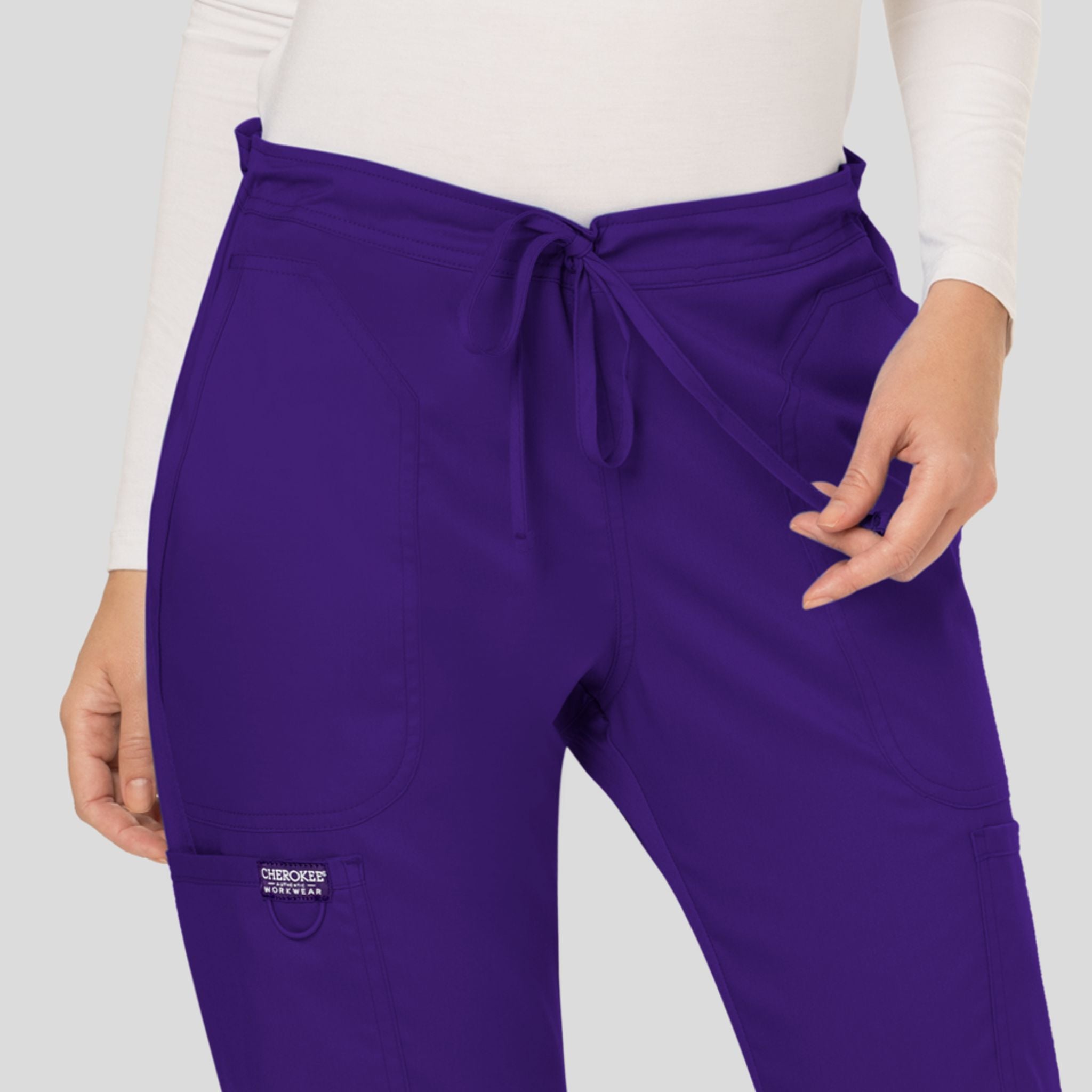 Women's Drawstring Flare Scrub Pant