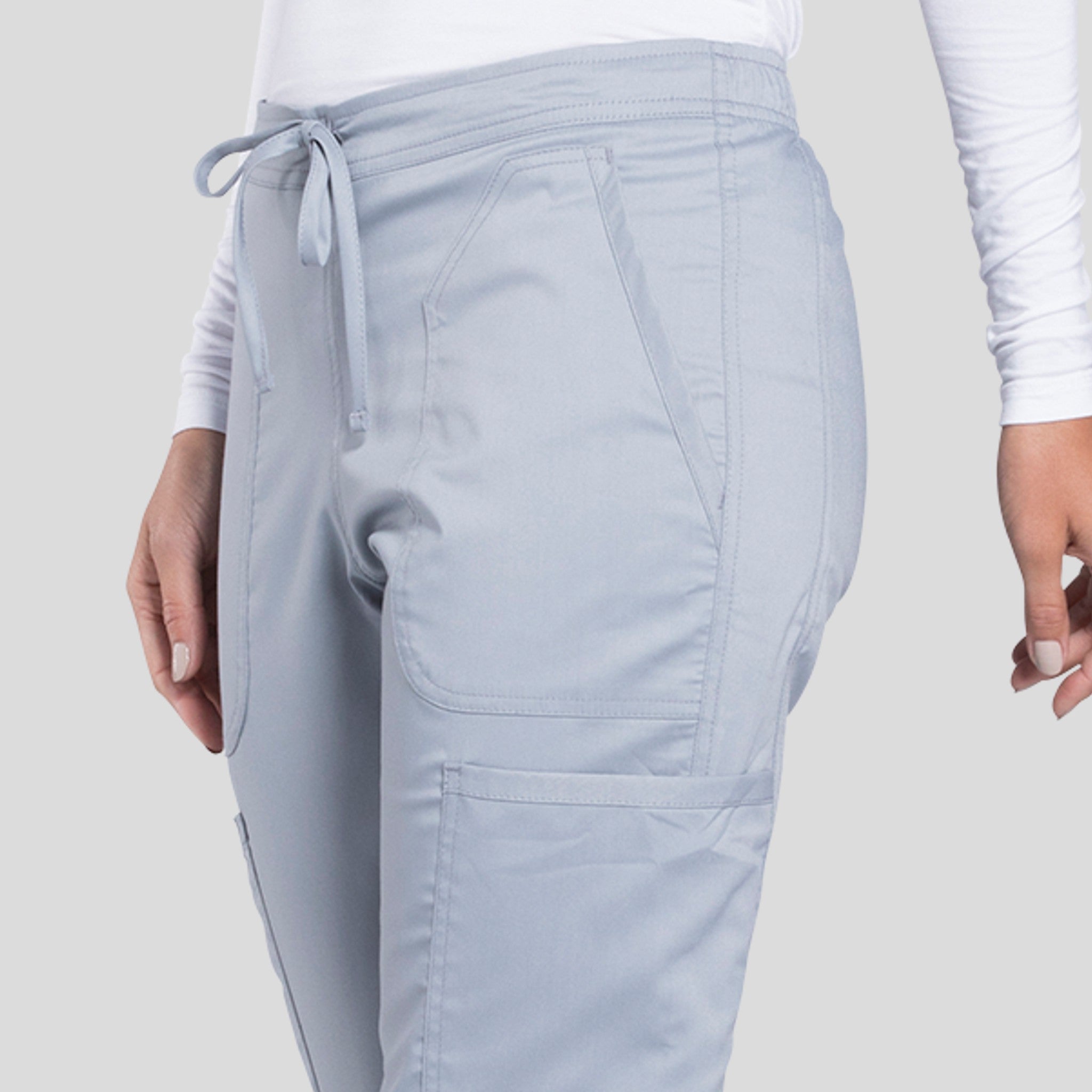 Women's Drawstring Flare Scrub Pant