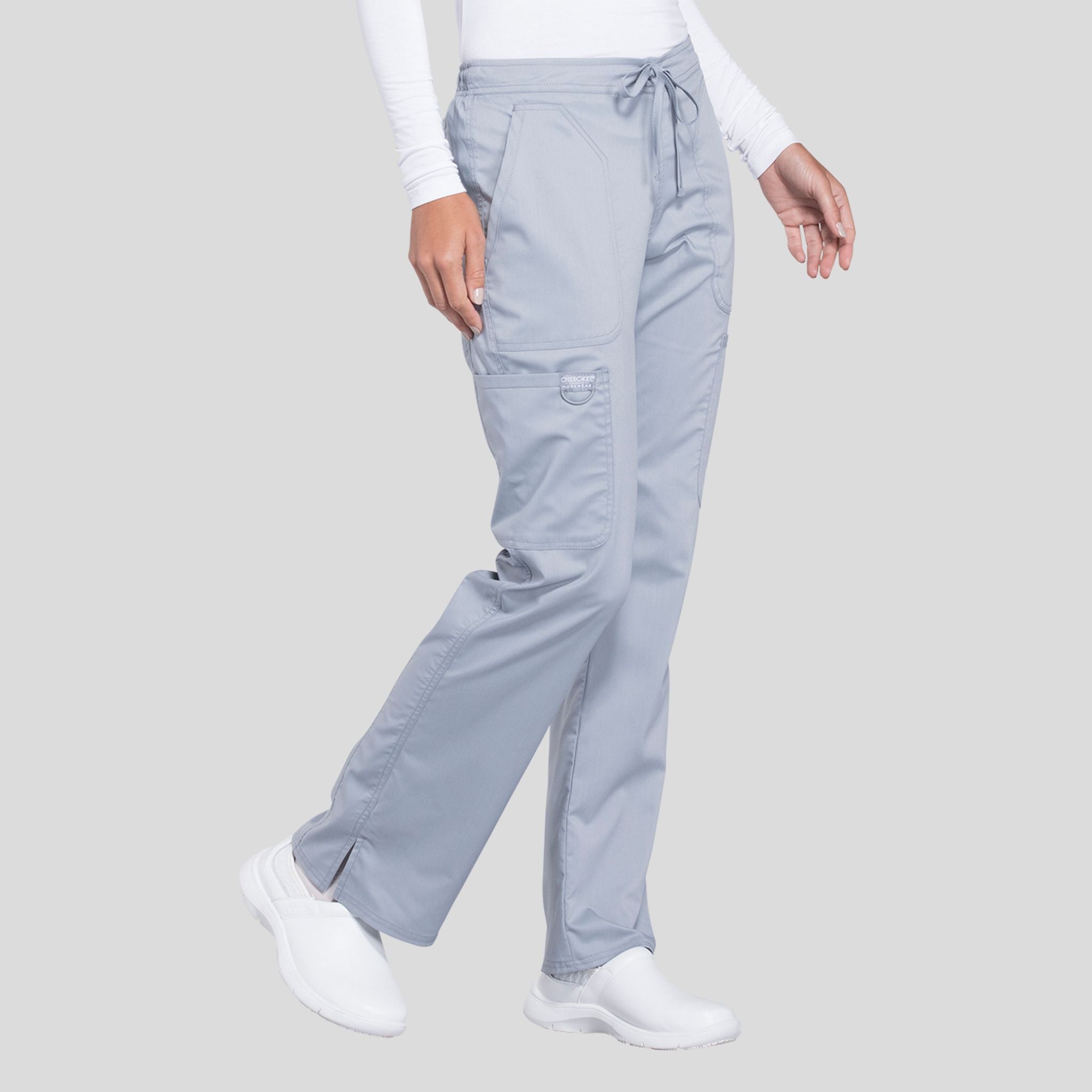 Women's Drawstring Flare Scrub Pant