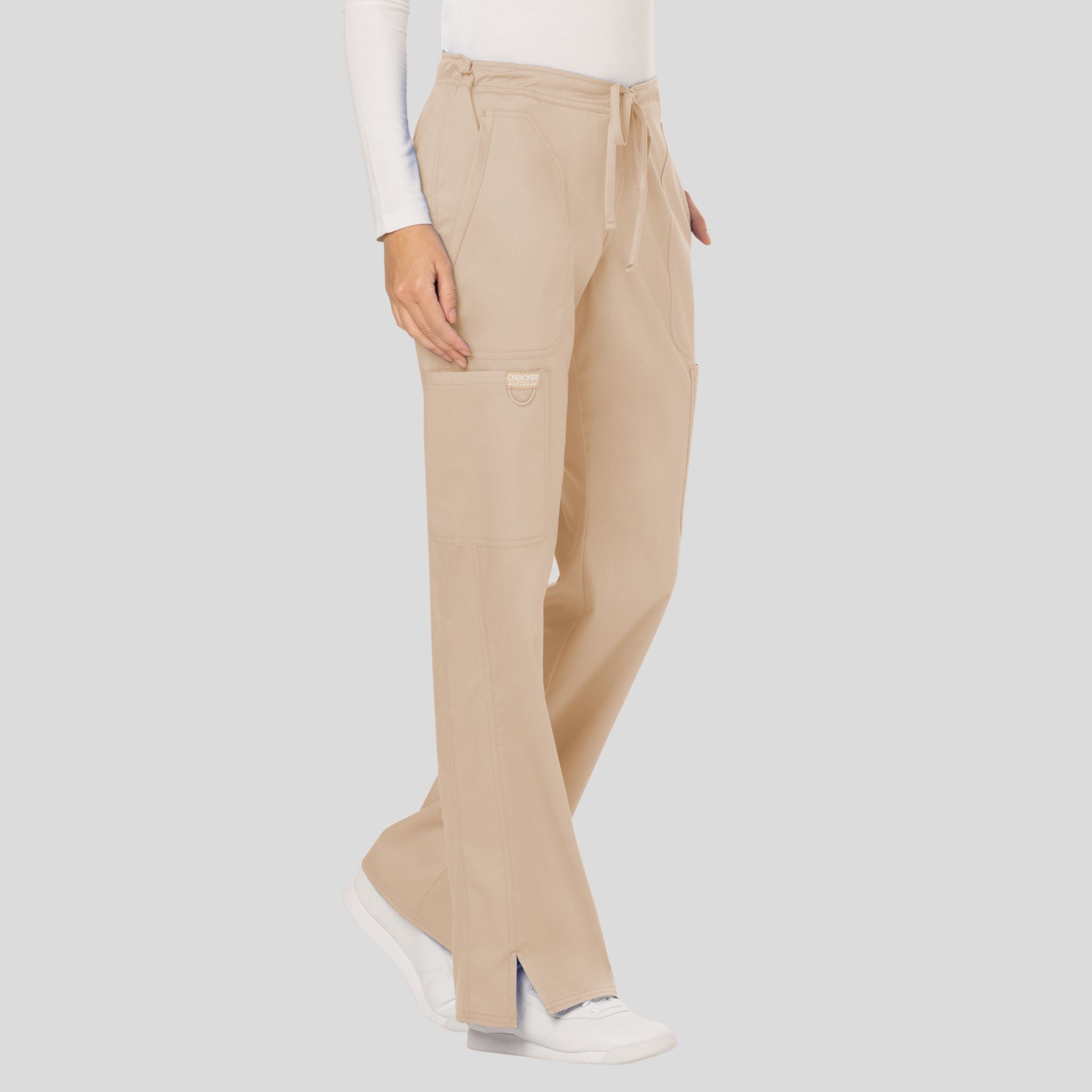 Women's Drawstring Flare Scrub Pant
