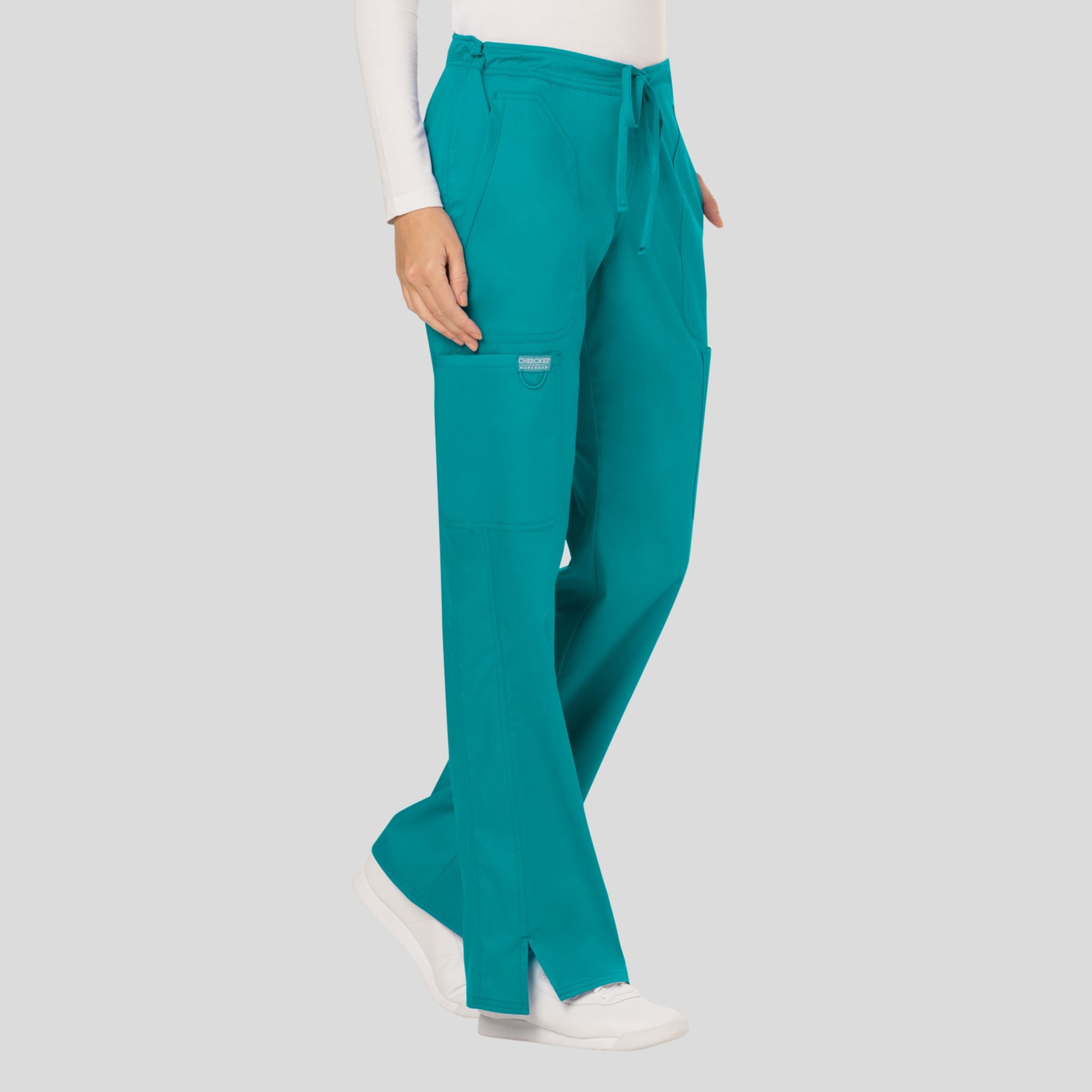 Women's Drawstring Flare Scrub Pant