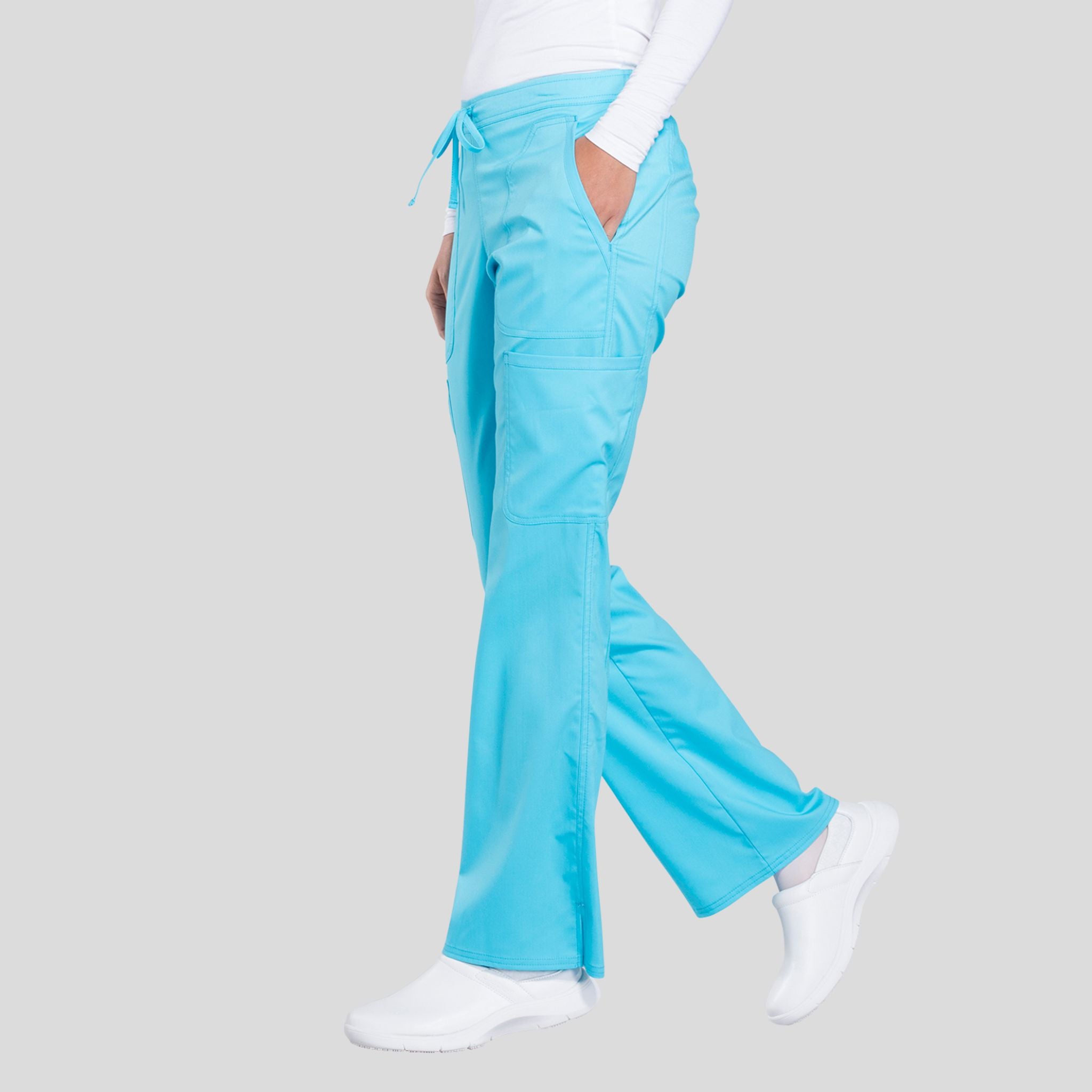 Women's Drawstring Flare Scrub Pant