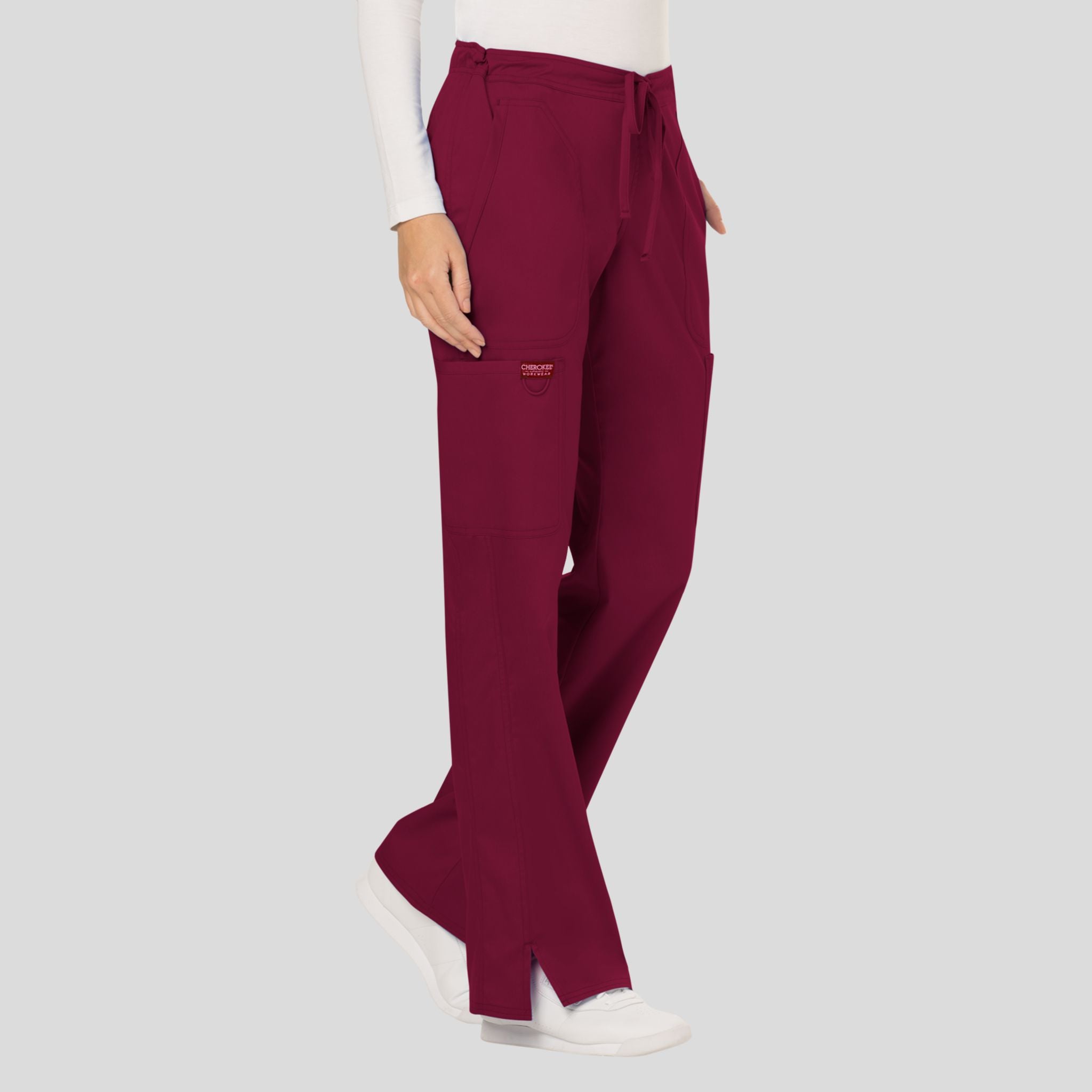 Women's Drawstring Flare Scrub Pant