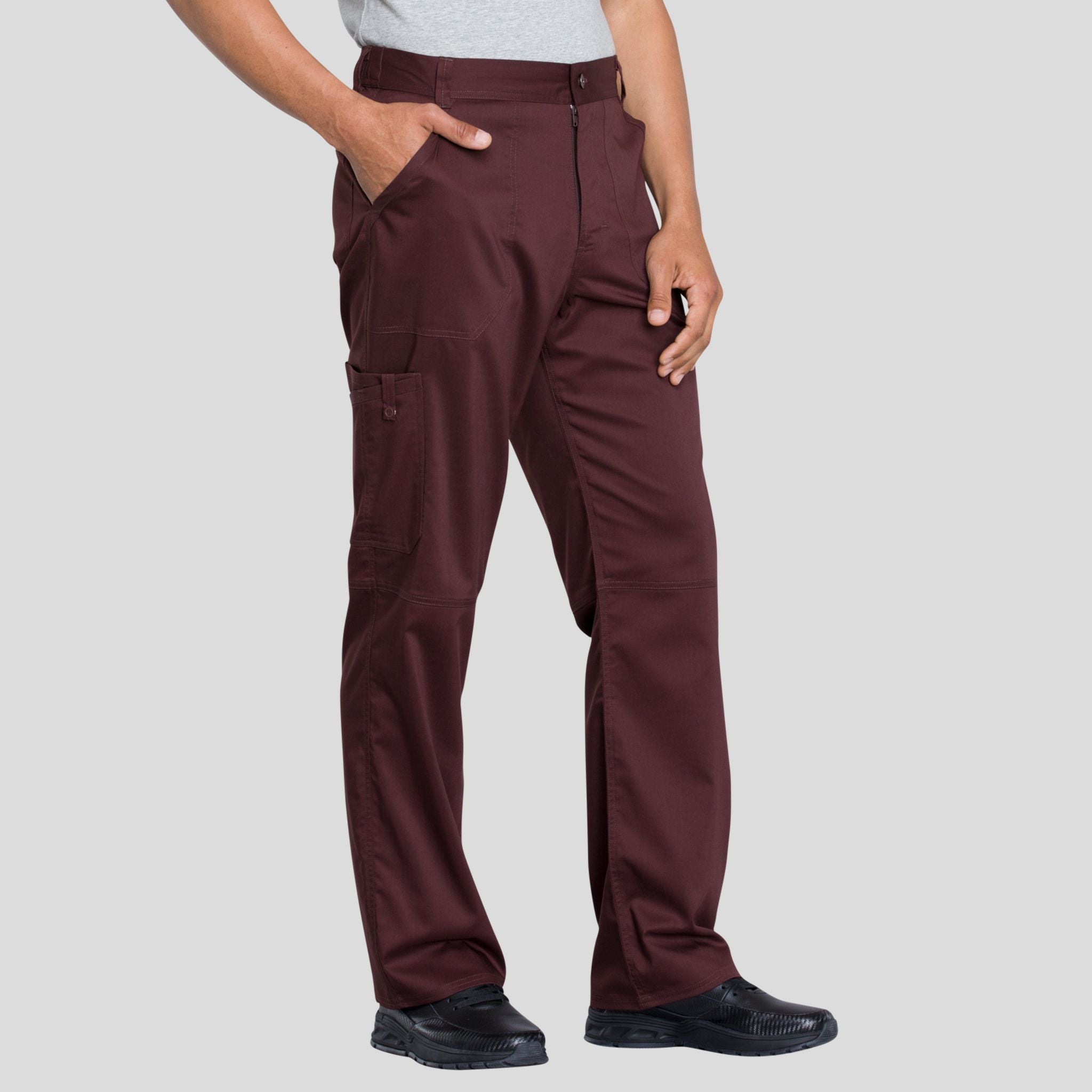 Men's Zip Fly Cargo Scrub Pant