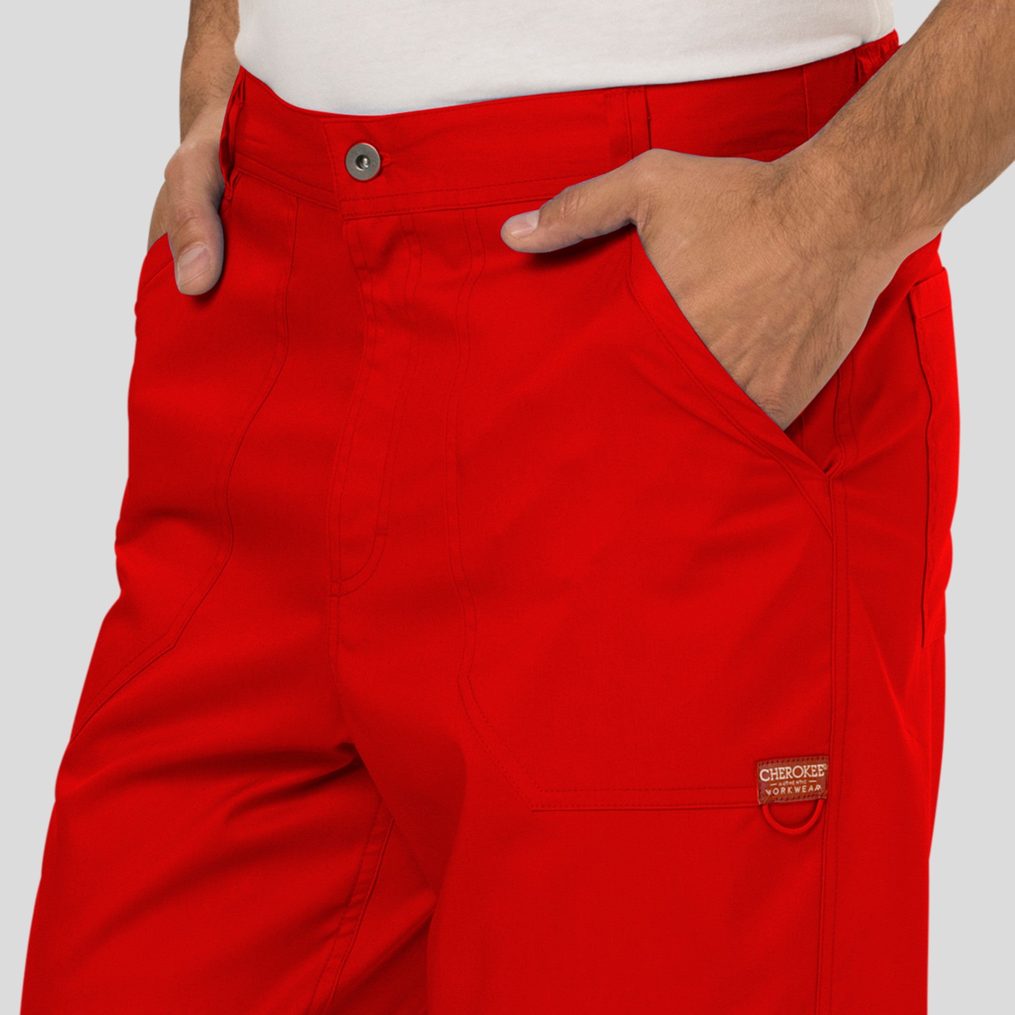 Men's Zip Fly Cargo Scrub Pant