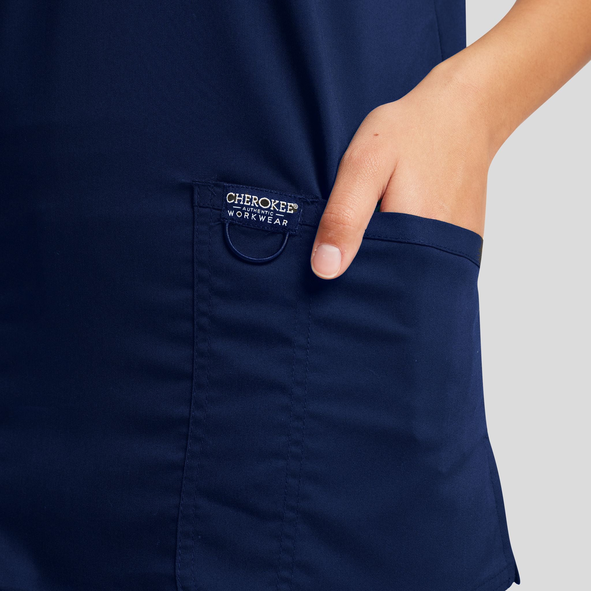 Women's V-Neck Solid Scrub Top