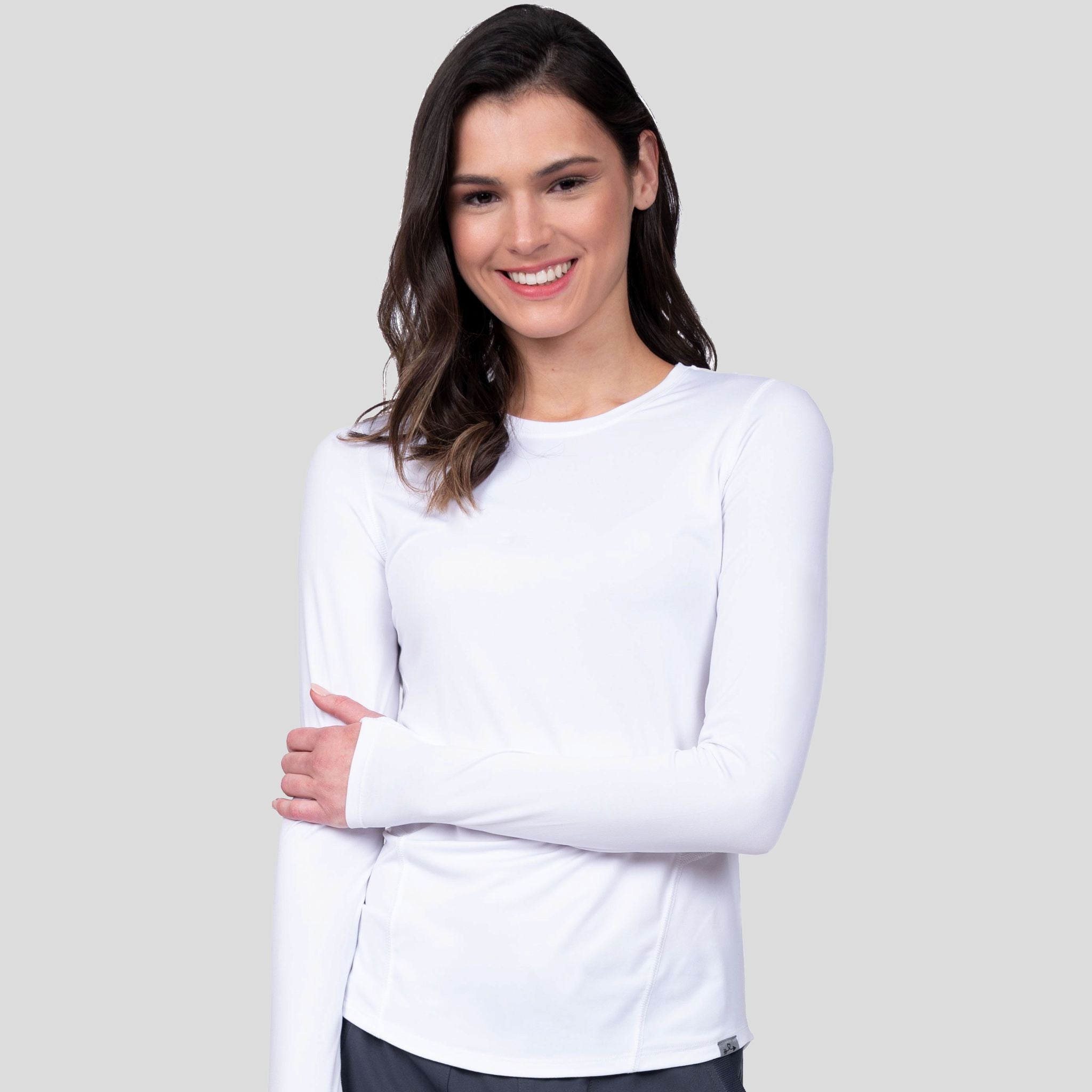 Lily Brushed Knit Tee Shirt w/Thumb Hole